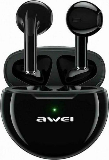 Awei T17 Earbud Bluetooth Handsfree Earphones with Charging Case Black view 1