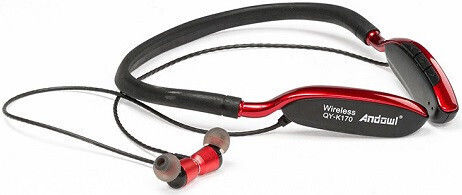 Andowl QY-K170 In-ear Bluetooth Handsfree Earphones Red view 3
