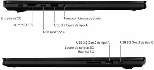 Asus ProArt H7606WI-ME035X 16" OLED UHD (Ryzen AI 300 Series-9 HX 370/32GB/1TB SSD/GeForce RTX 4070/W11 Pro) Nano Black (ES Keyboard) view 8