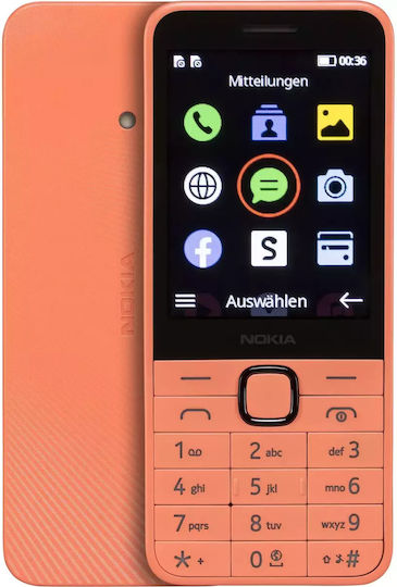 Nokia 215 4G (2024) Dual SIM Mobile Mobile Peach view 2