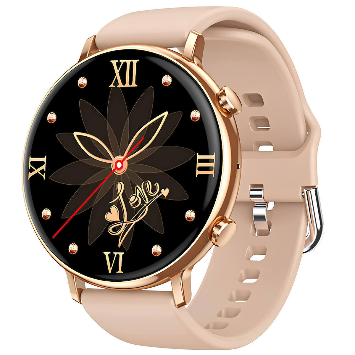 Microwear CY700 Smartwatch with Heart Rate Monitor (Pink Silicone) view 1