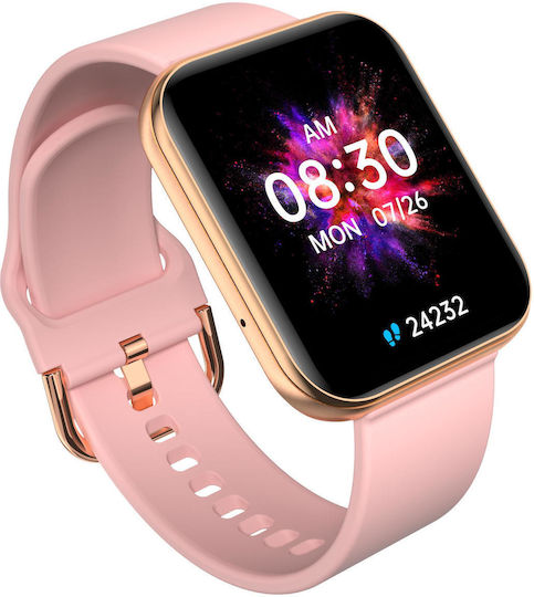 Garett GRC Style Smartwatch with Heart Rate Monitor (Gold Steel) view 5