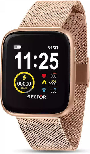 Sector S-04 Stainless Steel 40mm Smartwatch (Gold) view 5