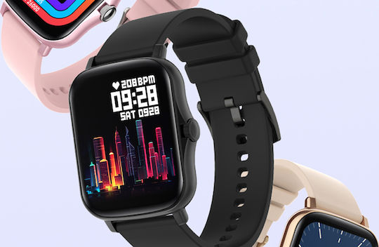 Colmi P8 Plus 43mm Smartwatch with Heart Rate Monitor (Black) view 6