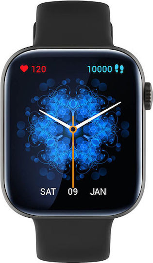 Moye Kronos III Smartwatch with Heart Rate Monitor (Black)