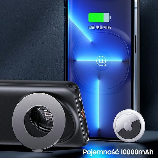 Usams PB62 MagSafe Power Bank 10000mAh 20W with USB-A Port and USB-C Port Power Delivery / Quick Charge 3.0 Blue vista 2