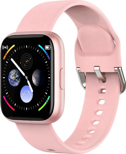 Andowl Q-916 Smartwatch with Heart Rate Monitor (Pink)
