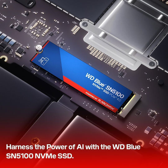 Western Digital SN5100 SSD 4TB M.2 Type with PCI Express 4.0 Connection PS5 Compatible WDS400T5B0E-00CPE0 view 4