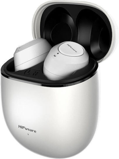 HiFuture Olymbuds3 Bluetooth Handsfree Earphones with Charging Case White view 4