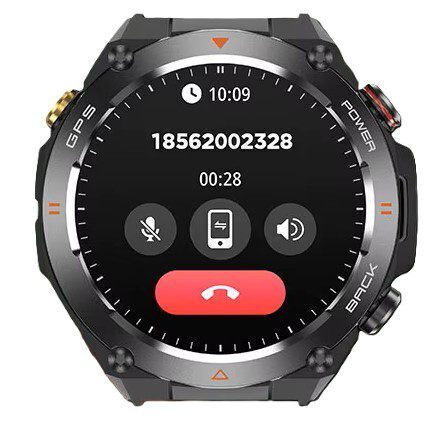Smartwatch Kc82 Gps & Sleep Tracker Mαύρο Unitek vy 3