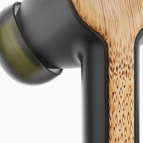 The House Of Marley Rebel In-ear Bluetooth Handsfree Earphones with Sweat Resistance and Charging Case Signature Black view 5