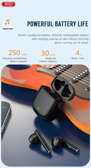 XO X20 Square Ring TWS In-ear Bluetooth Handsfree Earphones with Charging Case White view 7