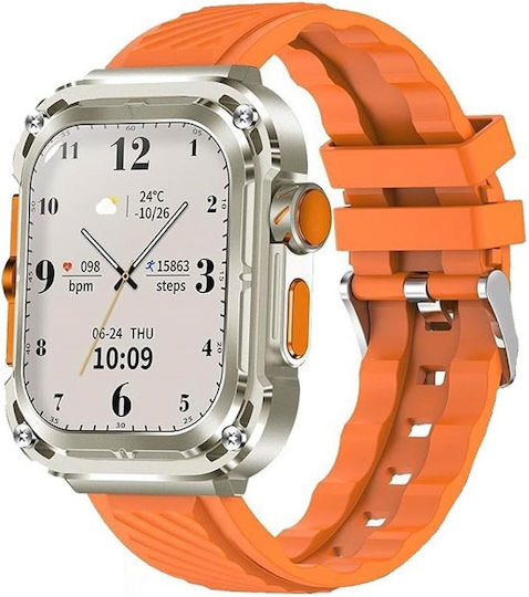 Z85 Max Smartwatch with Heart Rate Monitor (Orange)