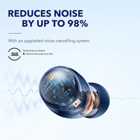 Soundcore by Anker Space A40 In-ear Bluetooth Handsfree Earphones with Charging Case Blue view 3