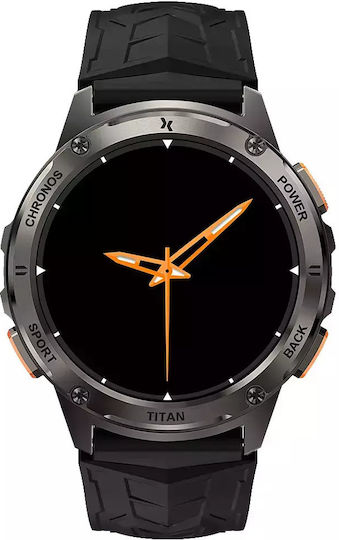 MaxCom FW110 Titan Chronos Titanium Smartwatch with SIM and Heart Rate Monitor (Black) view 5