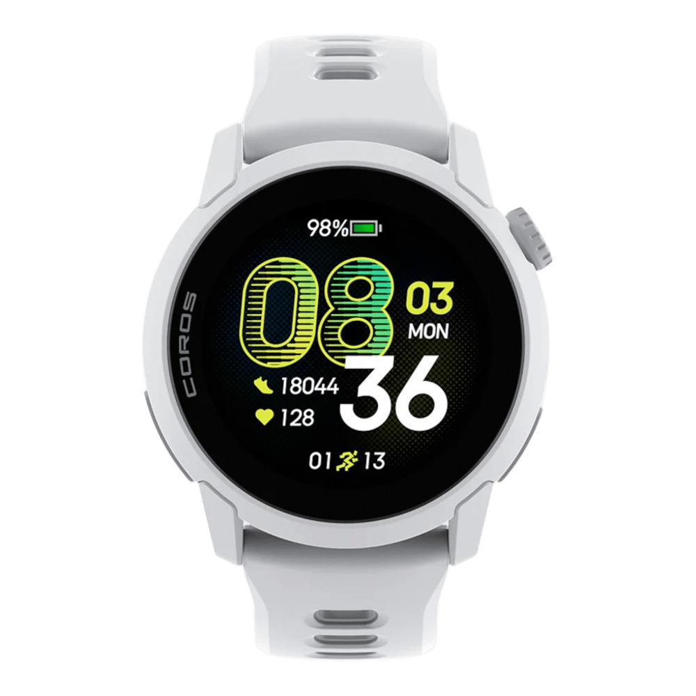 Coros Pace 4 43mm Waterproof Smartwatch with Heart Rate Monitor (White Silicone Strap) view 4