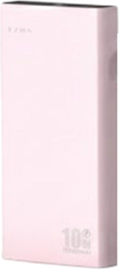 Ezra PB126 Power Bank 10000mAh 10W with 2 USB-A Ports and USB-C Port Pink