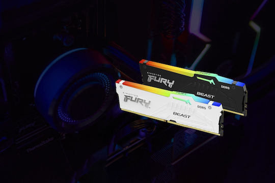Kingston Fury Beast RGB DDR5 with Module 1x32GB and Speed 6000 for Desktop KF560C36BWEA-32 view 8