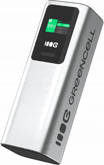 Green Cell PowerPlay Ultra 25200mAh 140W with USB-A Port and USB-C Port Gray vue 2