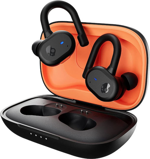 Skullcandy Push Active In-ear Bluetooth Handsfree Earphones with Sweat Resistance and Charging Case Black / Orange