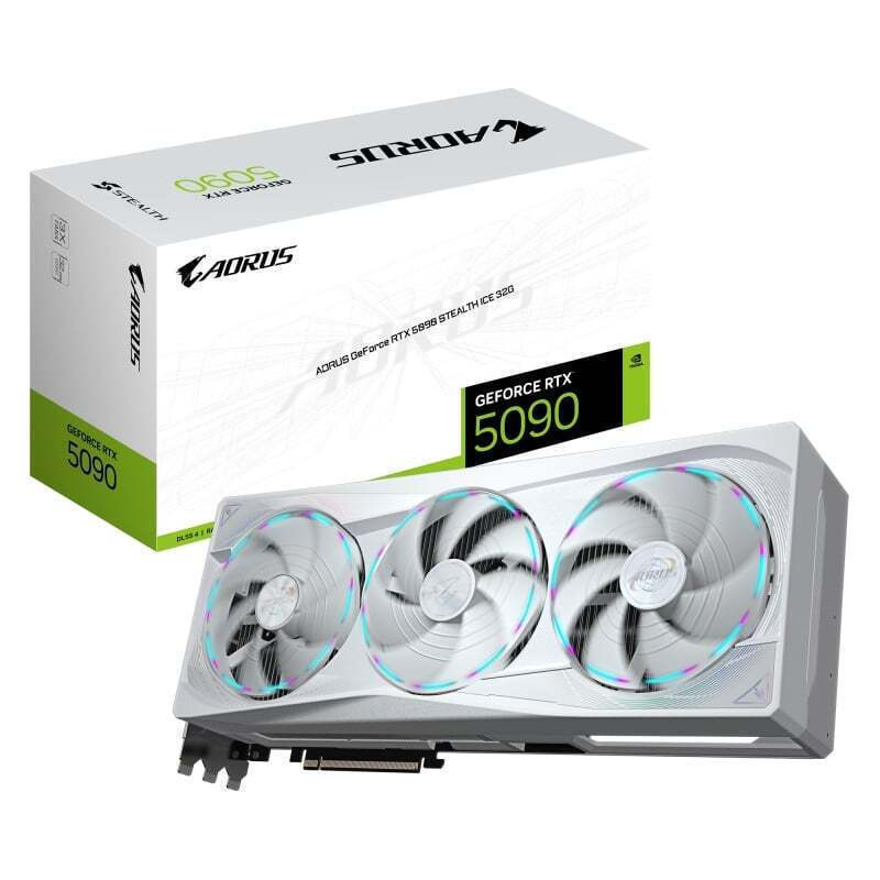 Gigabyte GeForce RTX 5090 32GB GDDR7 Aorus Stealth Ice Graphics Card GV-N5090AORUSST ICE-32GD