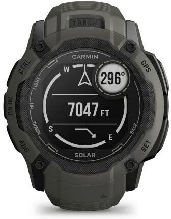 Garmin Instinct 2X Solar 50mm Waterproof Smartwatch with Heart Rate Monitor (Moss) view 2