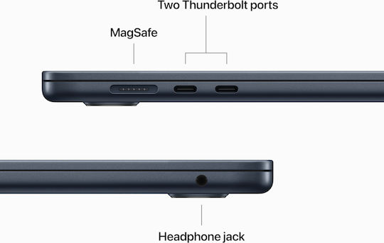 Apple MacBook Air 15" (2023) 15.3" Retina Display (M2-8‑core/8GB/256GB SSD) Midnight (GR Keyboard) view 9