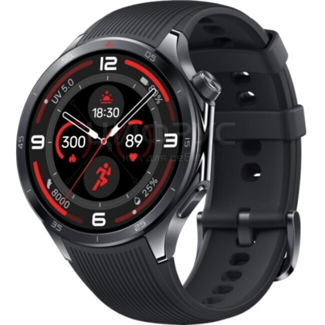 OnePlus Watch 4 Titanium 47mm Waterproof with Heart Rate Monitor Midnight view 3
