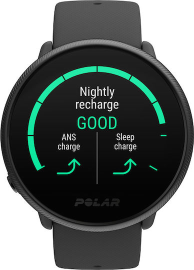 Polar Ignite 2 Stainless Steel 43mm Waterproof Smartwatch with Heart Rate Monitor (Black Pearl) view 2