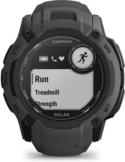 Garmin Instinct 2X Solar 50mm Waterproof Smartwatch with Heart Rate Monitor (Graphite) view 5