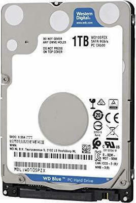 Western Digital Blue 1TB HDD Hard Drive 2.5" SATA III 5400rpm with 128MB Cache for Laptop / Desktop / PS4 WD10SPZX view 8