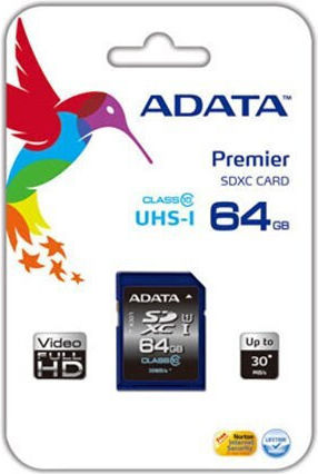 Adata Premier SDXC 64GB Class 10 U1 UHS-I view 2
