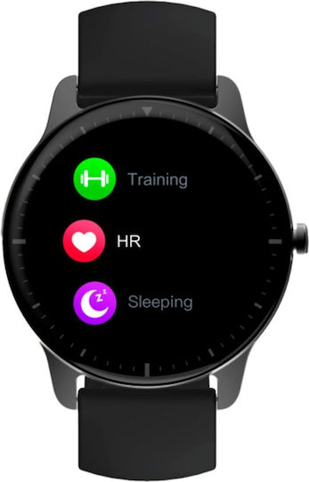 Radiant San Francisco Smartwatch with Heart Rate Monitor (Black)