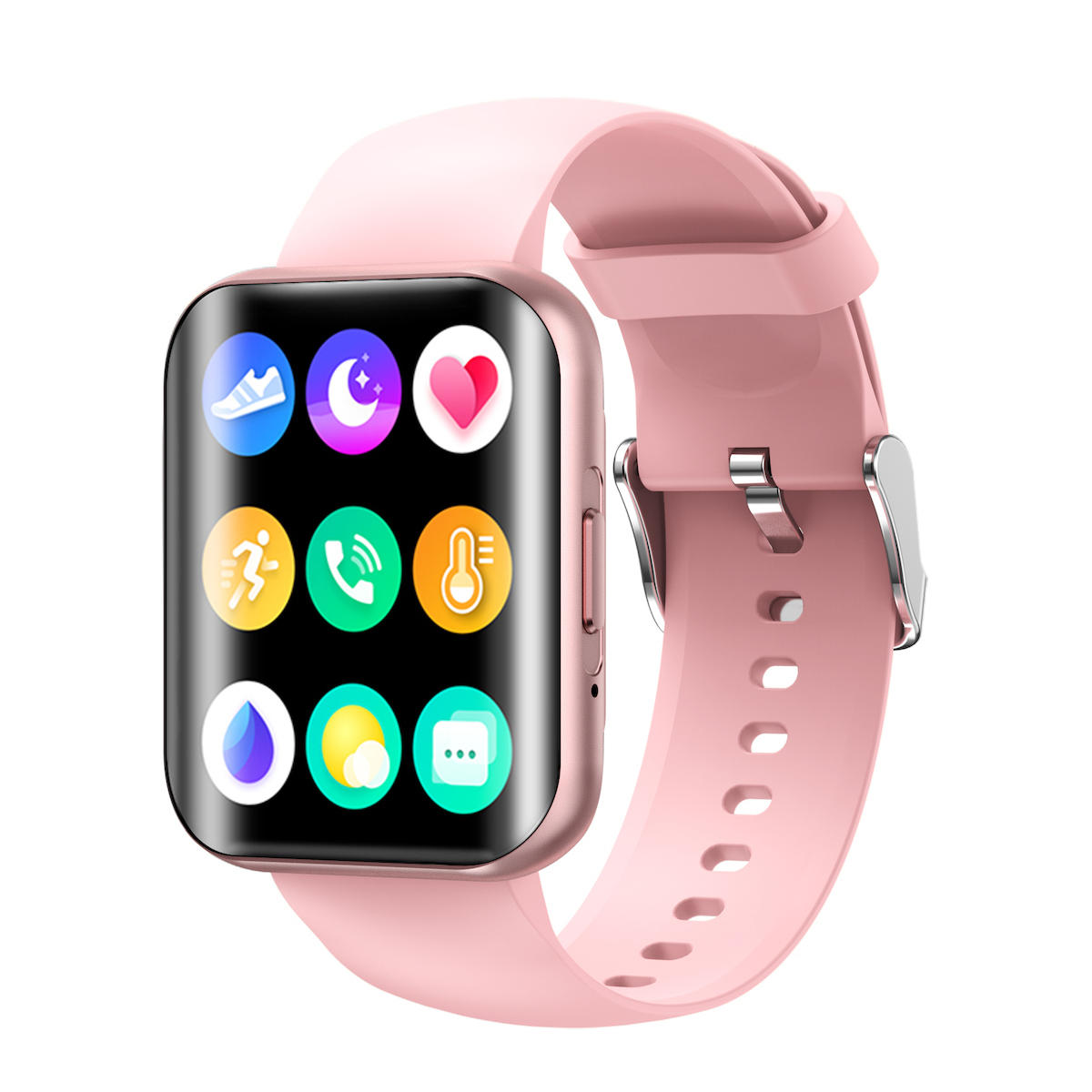 ISP LikeSmart New FiT Aluminium Smartwatch with Heart Rate Monitor (New Pink) view 5