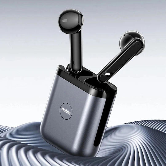 Nubia T1 Earbud Bluetooth Handsfree Earphones with Sweat Resistance and Charging Case Gray vue 2