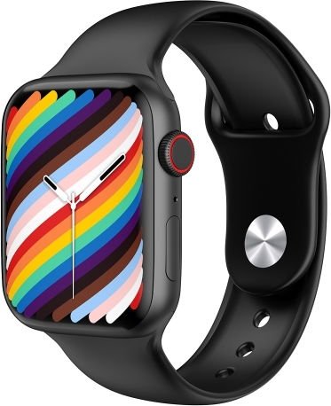 W38 1.9 Inch Color Screen Smart Watch Support Heart Rate Monitoring Blood Pressure Monitoring Black view 1
