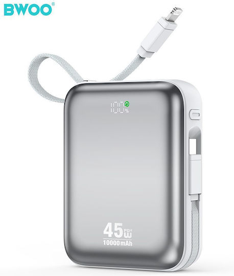 BWOO P77 Power Bank 10000mAh 45W Gray view 1