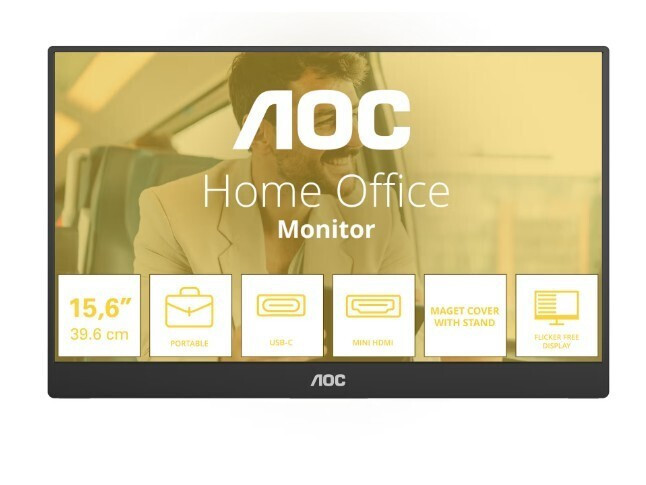 AOC 16T20E2 IPS Portable Monitor 15.6" FHD 1920x1080