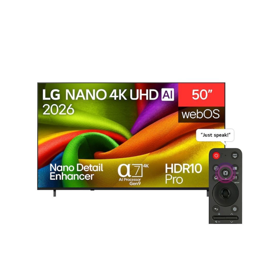 LG Smart TV 50" 4K UHD LED AI NU85 HDR (2026) 50NU850B6LA