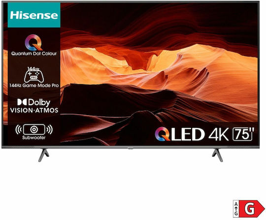 Hisense Smart Television 65" 4K UHD QLED 65E7KQ HDR (2023) view 4