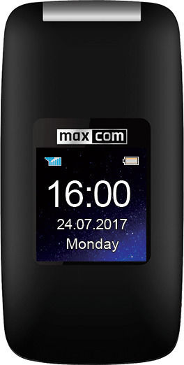 MaxCom MM824 Single SIM Mobile with Large Buttons (Greek Menu) Black view 2