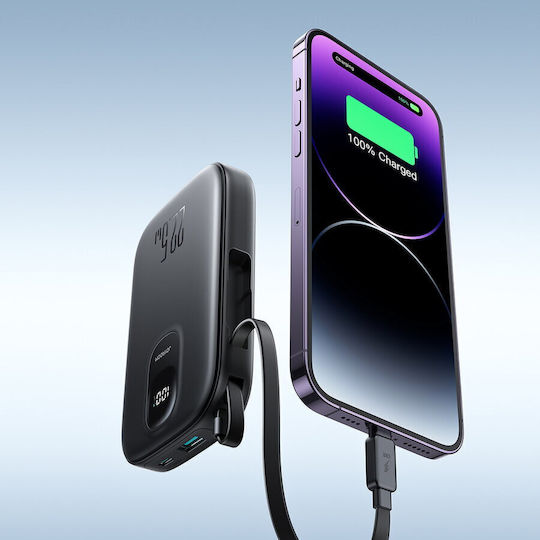 Joyroom JR-PBF18 Power Bank 10000mAh 22.5W with USB-A Port and USB-C Port Black vue 8
