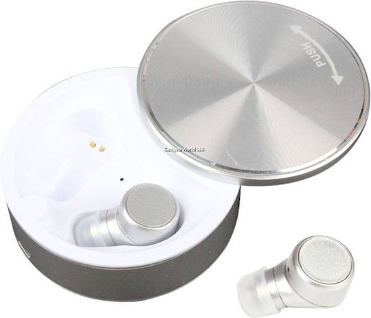 M7 In-ear Bluetooth Handsfree Earphones with Charging Case White view 2