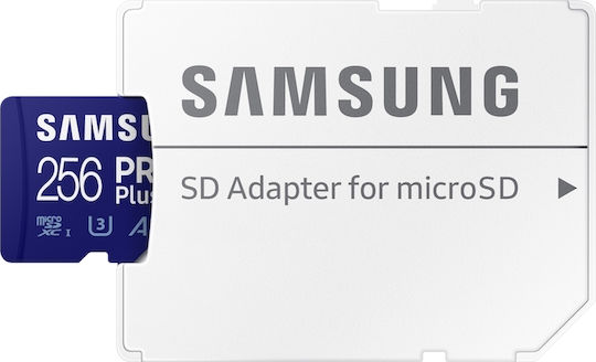 Samsung Pro Plus (2021) microSDXC 256GB U3 V30 A2 UHS-I 160MB/s With Adapter
