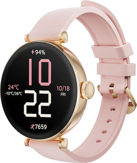Kieslect Pura Smartwatch with Heart Rate Monitor (Gold)