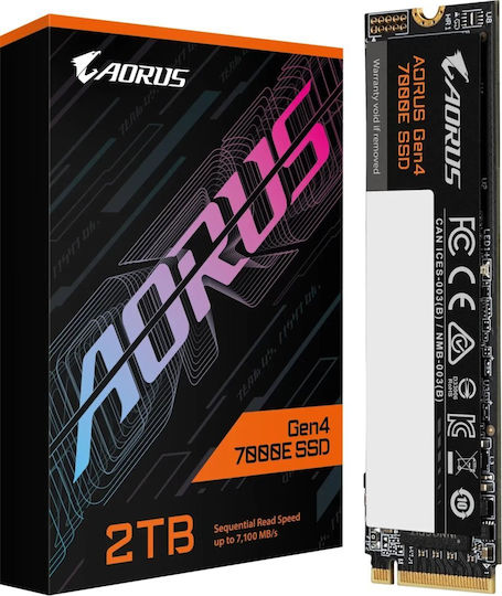 Gigabyte AORUS SSD 2TB M.2 Type with PCI Express 4.0 Connection PS5 Compatible AG470E2TB view 1