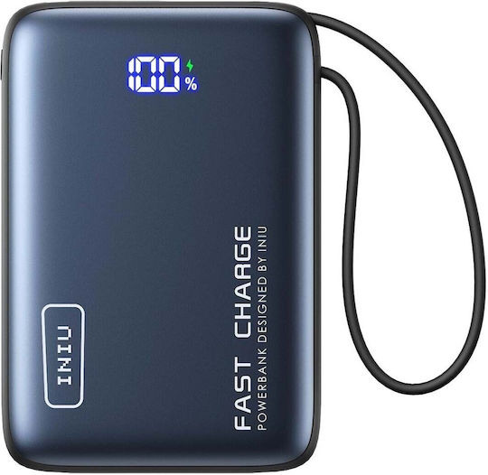 Iniu Power Bank 20000mAh 65W with USB-A Port and USB-C Port Black view 2