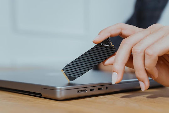 Verbatim Vi7000 PCIe SSD 1TB M.2 Type with PCI Express 4.0 Connection and Heatsink PS5 Compatible 49367 vista 4
