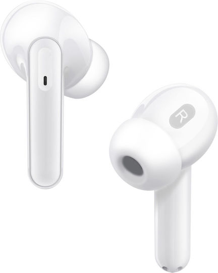 Denver TWE-61 Earbud Bluetooth Handsfree Earphones with Charging Case White view 3