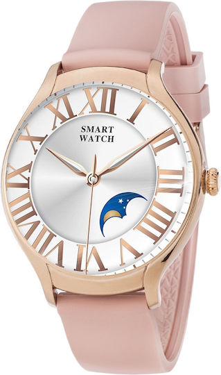 3Guys 3GW5132 40mm Smartwatch with Heart Rate Monitor (Rose Gold)